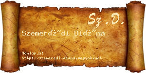 Szemerédi Diána névjegykártya